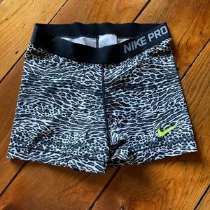 Nike pro compression shorts